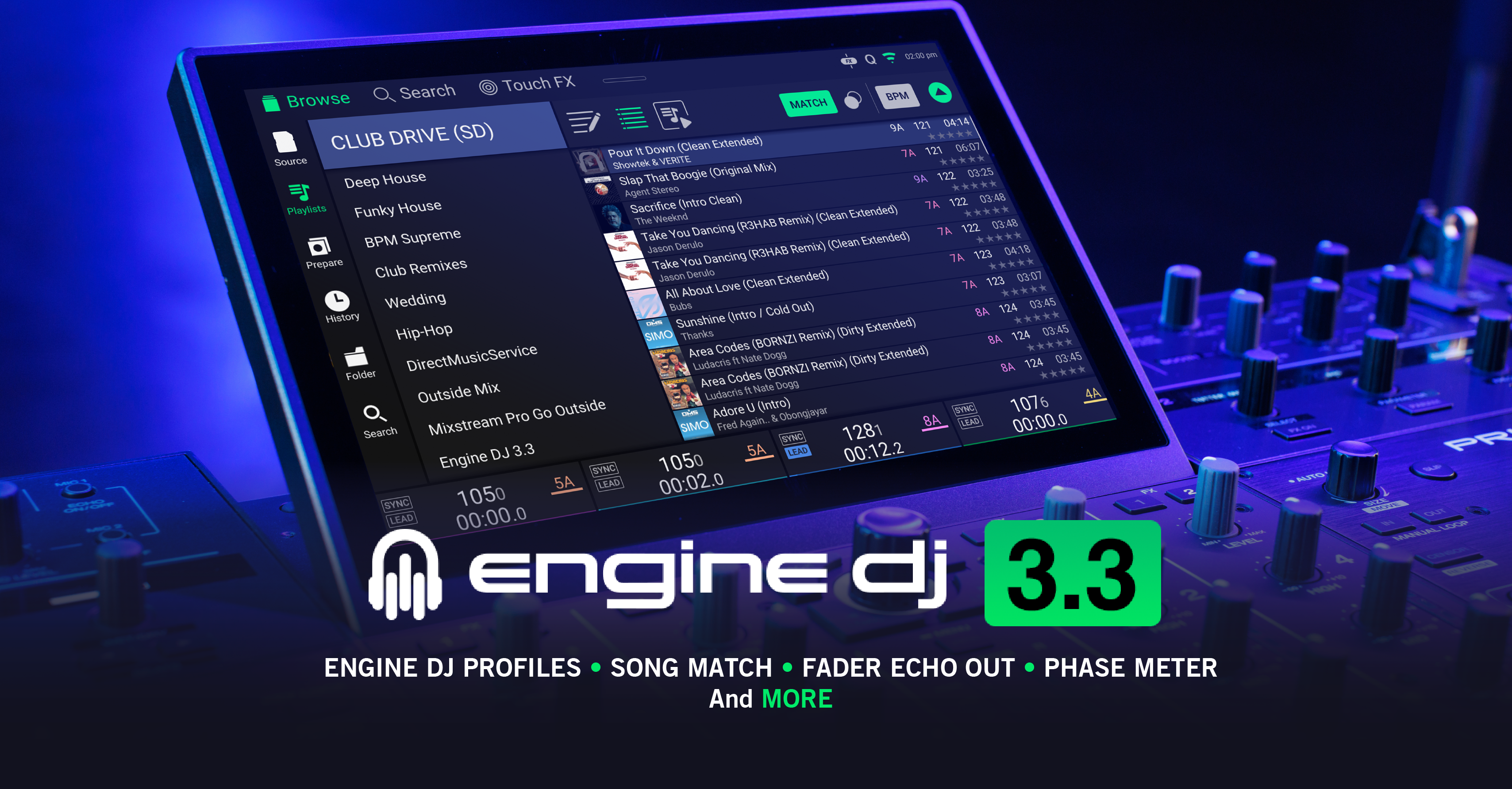 Engine DJ v3.3.0 social media banner